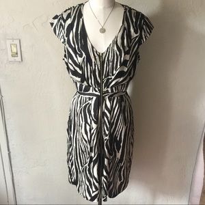 H&M zebra print dress